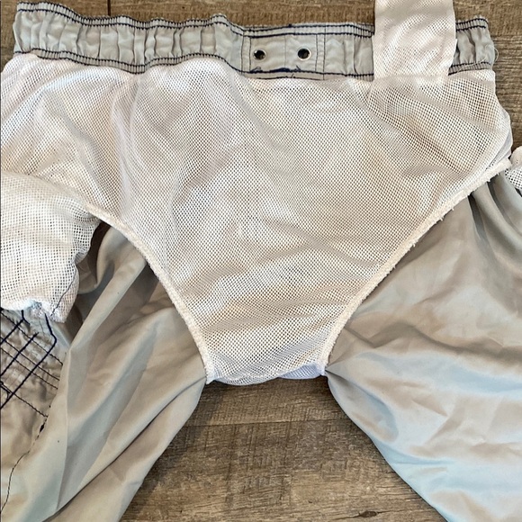 Kanu Surf Tan and Blue Swim Trunks with Elastic Waistband - Picture 8 of 8